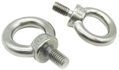 Ringform Ringschrauben, Ringmutter, 1–5 Stück Hebeösenmuttern/Schraubring, Ringschraubenring, Hakenmutter, Schrauben M3, M4, M5, M6, M8, M10, M12, Edelstahl 304(Eye Bolt,M4 5PCS)