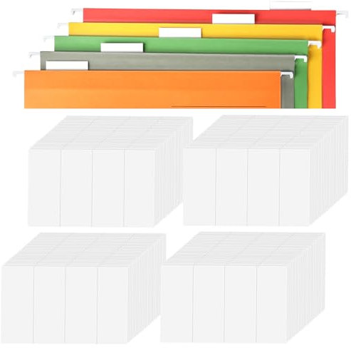 200 Stück Beschriftungsschilder Hängemappen Hängeregister Schilder Beschriftungsschildchen Hängemappen Schilder Zubehör Für Vollsichtreiter Hängetaschen A4 Hängetasche Unireg Hängeregistratur Weiß