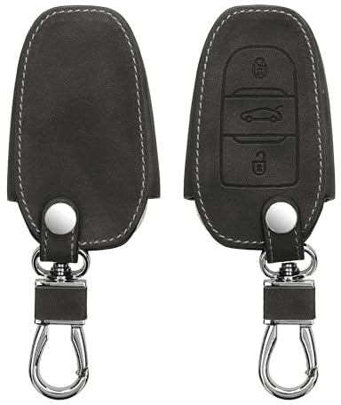 kwmobile Cover copri-chiave compatibile con Opel con 3 tasti Smartkey (Keyless Go) - Guscio protettivo chiavi auto in pelle PU Nabucco per telecomando macchina