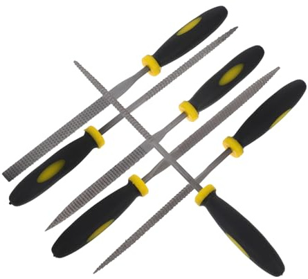 Juego de 6 Limas de Madera Mini Mango Cómodo Antideslizante