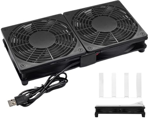 Ventiladores USB Refrigeración PC - Ordenador portátil | Mini potente silenciador con conexión USB, accesorio compacto para ordenador portátil