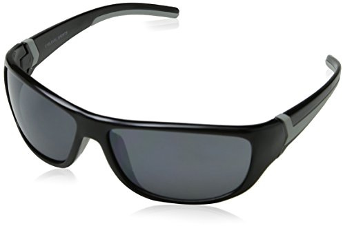 Eyelevel Men's REBEL REBEL Oval Sunglasses 65, Black/Grey/Grey Mirror