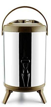 GHKWXUE Thermique Distributeur de Boissons Distributeur de Boissons Glace jus Lait Seau 8L / 10L / 12L Lait Froid Isolation Commerciale en Acier Inoxydable Seau Tea for Family Party Café