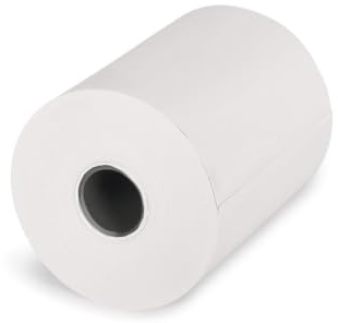 KK Verpackungen EC-Cash Thermorollen 57mm x 25m x 12mm | 50 x Rollen BPA frei | Kassenrollen 55g/m² Thermopapier Ø45mm | Für EC-Terminals, Registrierkassen, Waagen | Bonrollen