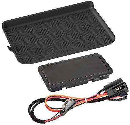 INBAY 10W Handyhalterung Auto Ablagefach Induktiv/Kabellos passend für VW Golf Sportsvan (AUV) 10/2017-06/2020 - Autohalterung Zubehör Innenraum - Qi