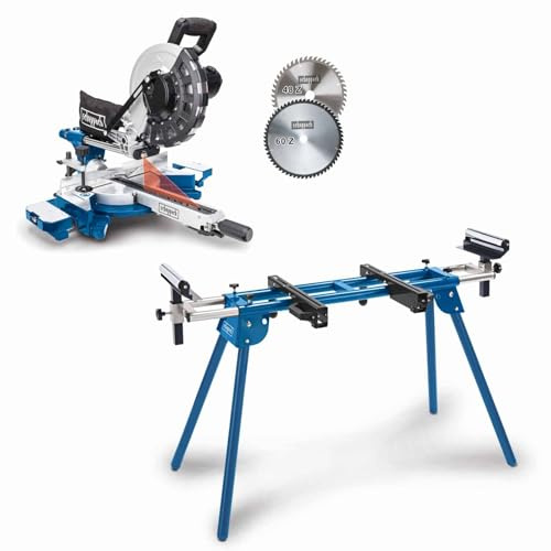 Scheppach Scie à onglets avec démarrage progressif & laser HM254-2000W