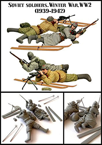 XINGCHANG 1/35 Harzfiguren Modell Kit-C219 WW2 Soviet .Soldaten.Winter Unmontiert unbemalt