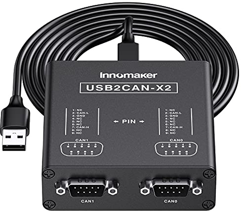 Convertisseur Double Canal USB vers Can pour Raspberry Pi/Jetson Nano/Tinker Board/n'importe Quel SBCS/Ordinateur de Bureau et Ordinateur Portable Compatible Windows Linux et Mac OS