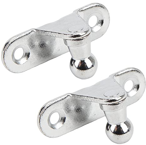Caiqinlen Staffa di Montaggio Universale per Molla a Gas, Perno a Sfera da 10 mm, Supporto Ascensore, Argento
