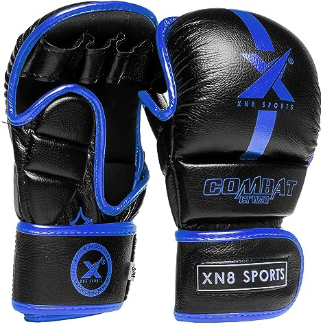 XN8 MMA Gloves for Martial Arts Training and Grappling Sparring Mitts for Kickboxing Muay Thai