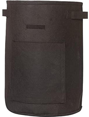 Duiaynke Pflanztasche für den Garten, Kartoffel-Pflanzbeutel für robusten Griff, verdickte Vliesstofftöpfe, Zwiebeln, Taro, Karotten und Gemüse (schwarz)