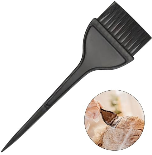 1 Stück Haarfärbepinsel,Pinsel Haare Färben,Färbepinsel Haare,Haarfarbe Pinsel,Haare Färben Zubehör,Haarfärbe Bürste,Zum Haarfärben im Friseurladen oder zu Hause,5.5×20.5cm (Schwarz)