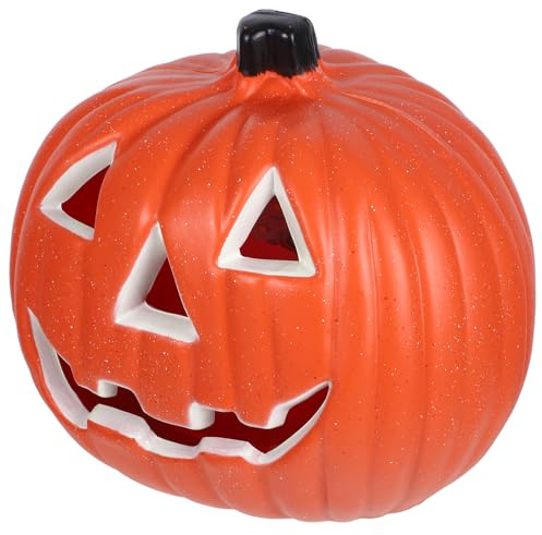 DOITOOL Halloween Deko Kürbis Lampe, Jack-O-Lantern Halloween Deko Outdoor Herbst Kürbis Laterne Für Tisch, Party, Garten, Gartenlaterne Für Draußen