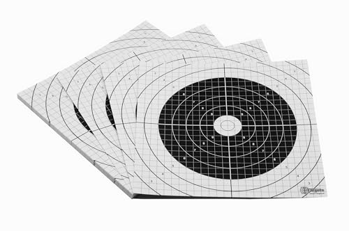 Zielscheiben *ASL Target* | 26x26 cm | Karton 250g/m² | Ideal zum Einschießen für den Sportschützen | 1cm Raster mit Präzisionspiegel kombiniert