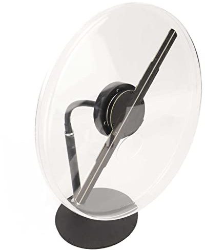 Proiettore Pubblicitario Olografico da 256 Pezzi Supporto Ventola Ologramma 3D 176° per Proiezione di Ologrammi a LED Display Pubblicitario Angolo di Visione Display di