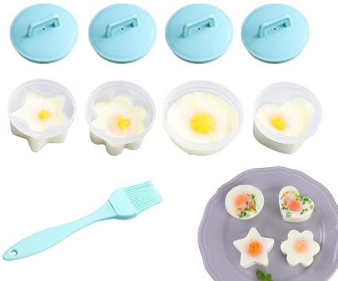 Molde De Huevos Escalfados - Molde De Huevos De Silicona, Molde De Huevos Escalfados, Hueveras Escalfadas De Silicona Para Huevos Hirviendo