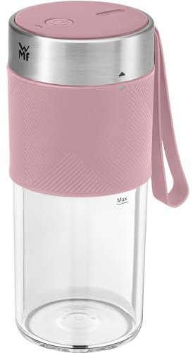 WMF Minis Mix on the Go 300 ml, Mini Mixer to Go, Frullatore USB Frullatore Smoothie Maker, Frullatore personale ricaricabile, Frullatore portatile per frullati, Rosa