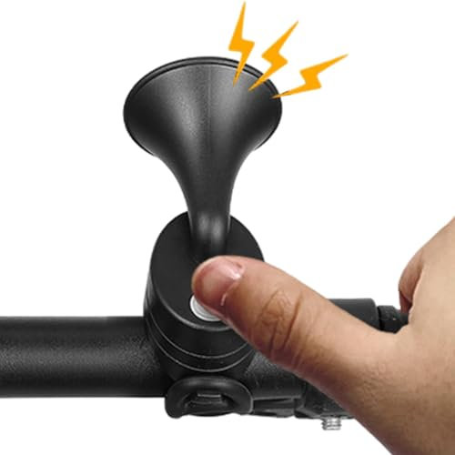 Allarme elettronico per bici, campanello per bicicletta impermeabile per bambini,Clacson elettronico portatile per bici | Allarme bici con 5 modalità audio Campanello da ciclismo facile da installare
