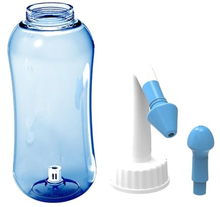 Detergente per risciacquo nasale – Flacone per risciacquo sinusale | risciacquo nasale | Lavaggio di pacchetti e adesivi di sale, termometro, detergente nasale, di risciacquo nasale elettrico N