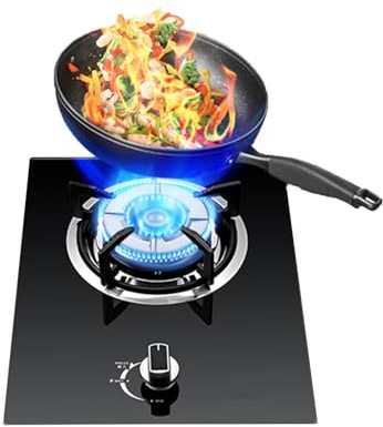 Cuisinière À Gaz, Cuisinière À Gaz À Feu Tourbillonnant De 4,5 KW, Cuisinière À Conversion De Gaz/gaz LP, Portable Extérieure Et Intérieure, Avec Protection Contre Les Flammes, For À Domicile(LPG)