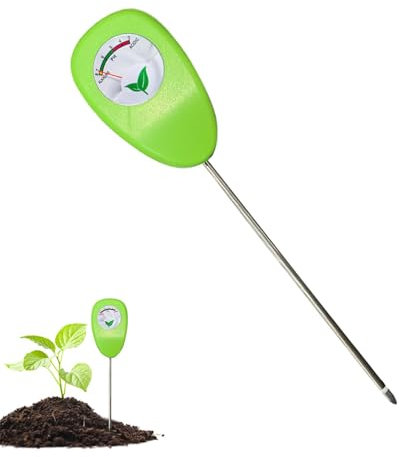 Plant Water Monitor, Garden Plant pH Testing Tool, 9.84x1.18 inches, Moisture & Acidity Meter, Easy-to-Use Tester, No Battery Needed Soil pH Sensor for Indoor, Outdoor, Farm
