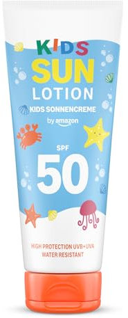 By Amazon Loción solar para niños 50 SPF 200 ml