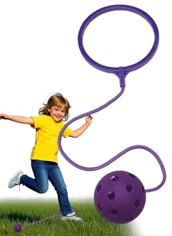 Skipits For Kids – Ball Skip am Knöchel, Swing-Bälle mit einem Bein | Schaukeln mit einem Bein in Sprungdrehung, verschiedene Farben | Koordination von Fitness-Sport, für die Exe