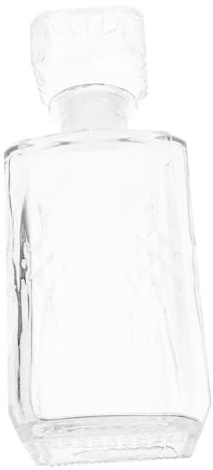 TOYANDONA Transparent Diamond Wine Decanter with Airtight Geometric Stopper Glass Liquor and Whisky Bottle Enhancing Aroma and Flavor for Red Wine Tasting Sessions