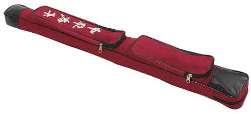 HOODANCOS Étui de Transport pour en Tissu Rouge, Pochette Portable et Facile à Ranger, Paquet de Rangement pour Arts Martiaux et Sports de Combat