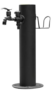 Colonne D'eau De Jardin Extérieure, Colonne D'eau De Jardin Autoportante Avec Robinet, Robinet d'eau De Borne D'Incendie Autoportant Monté Au Sol(50cm/20in)