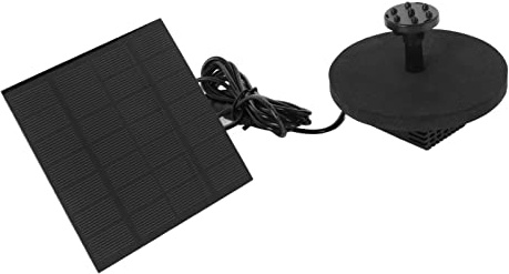 BONKZEBU Solar-Wasserbrunnenpumpe, Langlebig, Tragbar, Klein, Tauchfähig, Vogelbad-Brunnen-Set für Garten, Pool, 120 Cm Hubhöhe