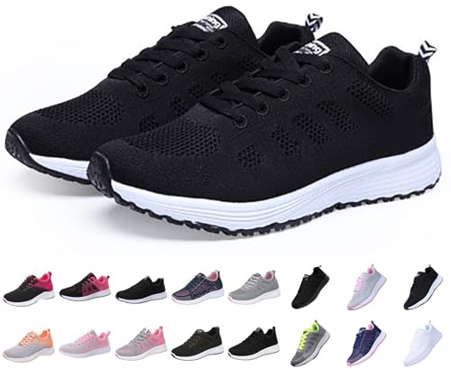 Baskets Femme Orthopédique De Marche Confort Souple Chaussures Confortable Antidérapantes Voûte Légères Chaussure De Course Sneaker Mode Sport Tennis Gym Fitness Jogging Sneakers