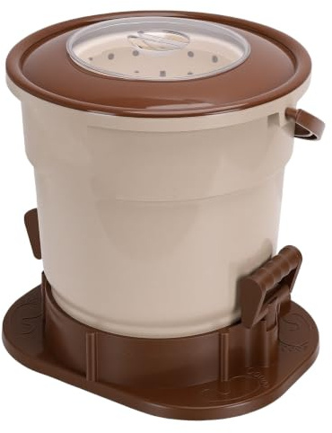 Hamwesh Asciugatrice Manuale, Asciugatrice Centrifuga Portatile Non Elettrica da 3,17 Gal di Grande Capacità con Coperchio Superiore Trasparente e Tubo di Scarico da 4,9 Piedi