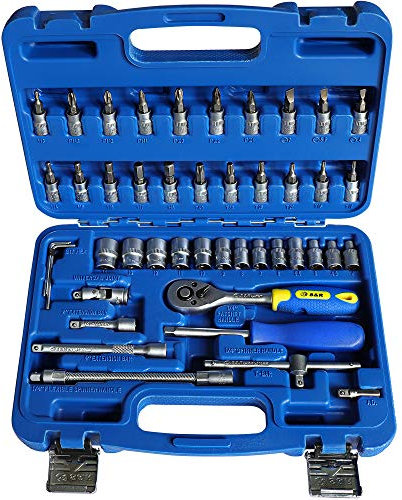 Set chiavi a Bussola 1/4 (Cricco 1/4-46 pz). Cassetta attrezzi utensili da lavoro