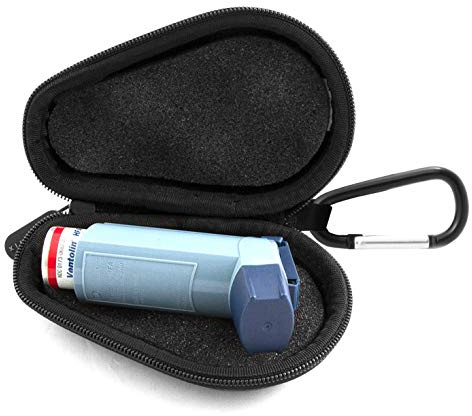 CASEMATIX Asthma Inhaler Medicine Travel Case to Protect Portable Inhalers from Dust and Dirt, Does Not Include Inhaler