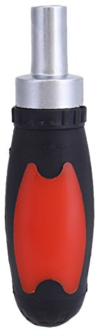 Llave de carraca con mango de destornillador 6,35 mm