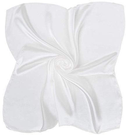 UK_Stone Herren Unifarben Groß Bandana Halstuch Satin Krawatte Anzug Taschenhandtuch Multifunktionstuch 90 * 90cm