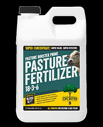 Ike's 114235 Pasture Booster Fertilizer - Liquid, Prime 18-3-6, 2.5 gal Jug, Plant Growth