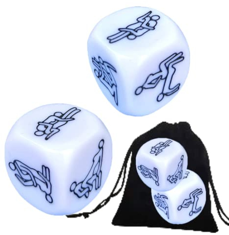 DenYouT 2 dadi divertenti per decidere coppia dadi amore dadi camera da letto gioco dadi per adulti cattivi/casa festa dadi umorismo regali novità per lui o per lei kit novità