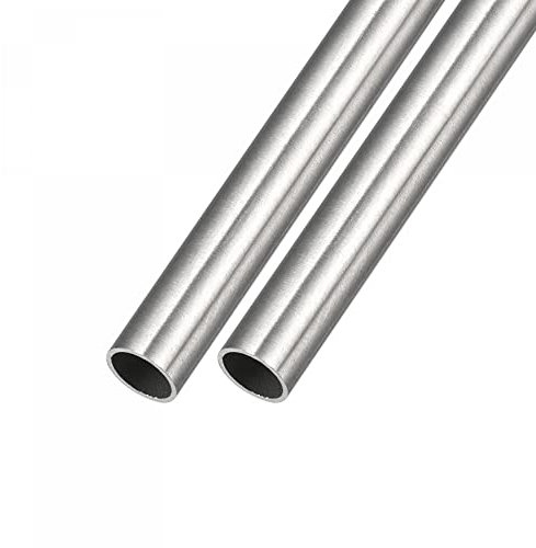 sourcing map 304 Acier Inox Tube (11mm OD x 0,5mm Paroi T x 300mm L) 2Pcs, Droit Tube - pour Maison Ameublement, Machines