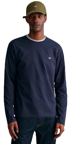 GANT Men's Reg Shield Ls T-Shirt T-Shirt