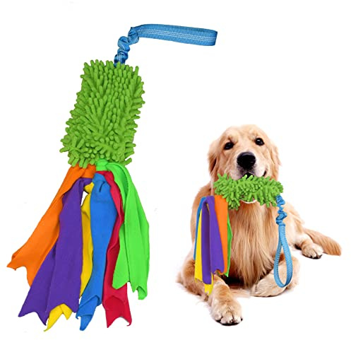 TEKCAM Hundespielzeug Mop Bungee Tug Spielzeug mit Squeaky,Interaktives Spieltrainingsseil Hunde Spielzeug für Kleine Mittlere GroßE Hunde Training Agility, Tauziehspielzeug