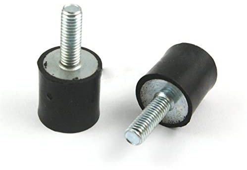 VORNEL Isolatorbuchse 10 stücke M5 * 15mm Stecker - Buchse Gummi Anti Vibration Mount Bobbin Isolator, Stoßdämpfer for Schleifer, Schweißmaschine Absorberbolzen
