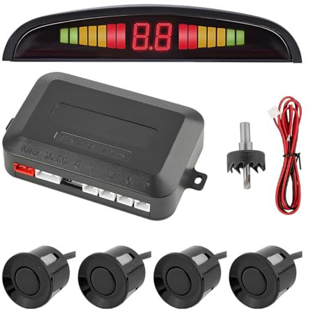 CGEAMDY Auto Summer Einparkhilfe Rückfahrhilfe, Parken Sensor System Pieper Radar, Auto Rückfahrwarner Einparkhilfe, Allgemeine Allgemeine Motoren, SUV, Limousine, LKW