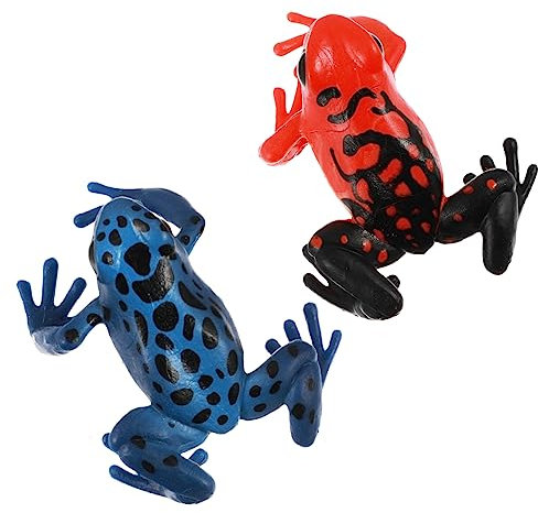 Yardwe 4stücke Realistische Frosch-statuen Deko Robuste Gartenornamente Aus Handbemalte Figuren Für Innen Und Außenbereich Gartendekoration Für Familie Und Freunde