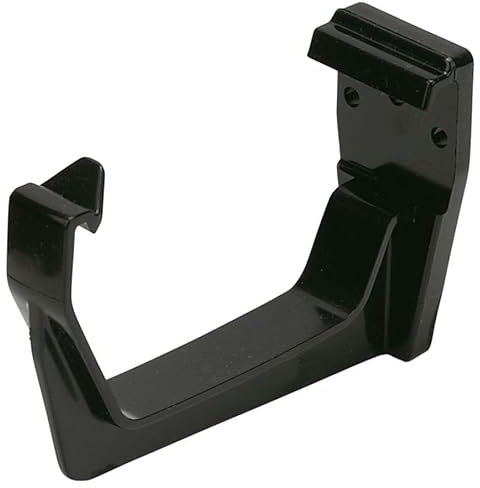 PK of 3 x RKS1AG (ANTHRACITE GREY) FLOPLAST Fascia Gutter Bracket for 114mm Square gutter system