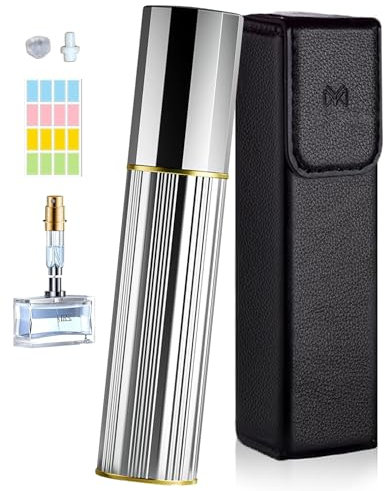 OSALALA Parfümzerstäuber, Reise-Sprühflasche, 5 ml, nachfüllbar, Parfüm-Reiseflasche, einfach zu befüllen, leere Zerstäuberflaschen für Geldbörse, Handtasche, Tasche und Gepäck, Geschenk