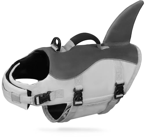AMZNOVA Hundeweste Schwimmen, XL, Grau