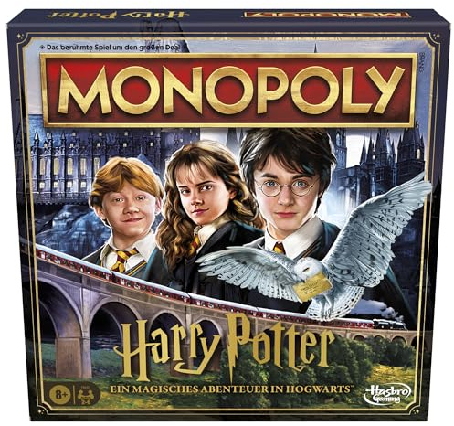 Monopoly Harry Potter Edition Brettspiel, Familienspiel für 2 bis 6 Spieler, ab 8 Jahren - Deutsche Fassung