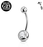 AceFun solido titanio piercing ombligo 14mm hilo para 14G vientre anillos piercing ombligo joyas plata anillos ombligo piercing joyas para mujeres hombres